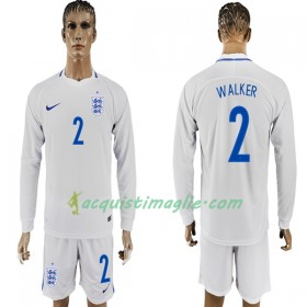 Divisa di Calcio Inghilterra Walker 2 Prima Mondiali 2018 Manica Lunga